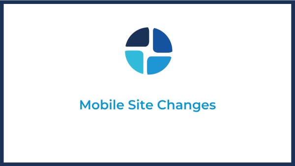 mobile site changes 2022