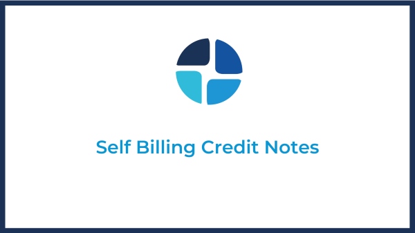 self billing credit notes