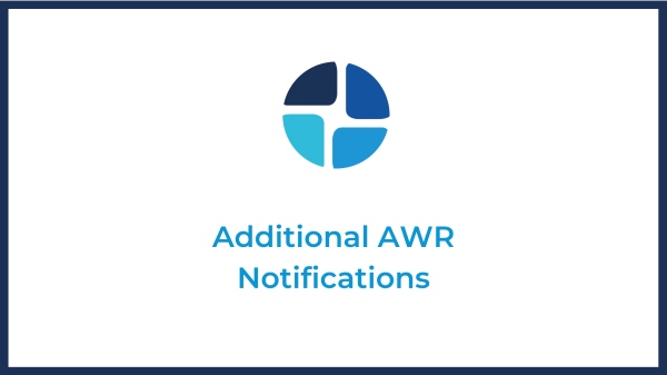 AWR notifications
